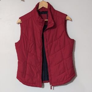 Aeropostale Red Quilted Sleeveless Vest